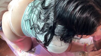 Multi-orgasmic Latina wakes up so her best friend can fuck her shaking ass
