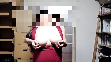Playing with the big of a chubby busty married woman
