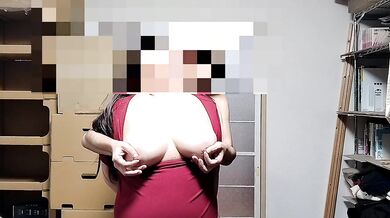 Playing with the big of a chubby busty married woman