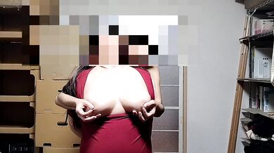Playing with the big of a chubby busty married woman