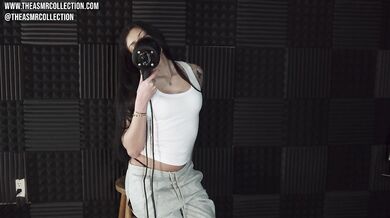 Slow Striping During Ear Licking ASMR