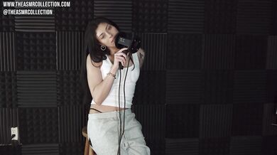Slow Striping During Ear Licking ASMR