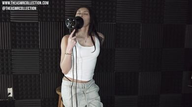 Slow Striping During Ear Licking ASMR