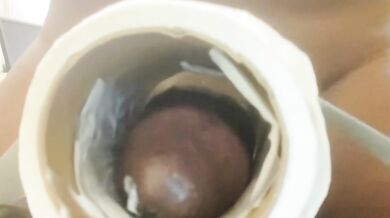 Bbc gets horny at work and makes pocket out of toilet paper roll to Fuck ‼‼‼‼