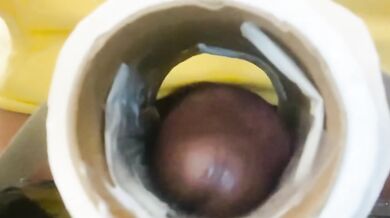 Bbc gets horny at work and makes pocket out of toilet paper roll to Fuck ‼‼‼‼