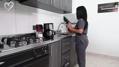 I am the maid of my Boss, After cleans his house, I should clean his cock with my mouth