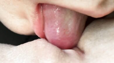 VERY CLOSE UP OF PUSSY LICKING