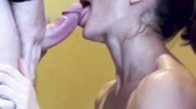 Ukrainian woman caught in public at a Caribbean resort and room service arrives too.