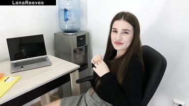 OFFICE SLUT DEEPTHROAT POV — SLOPPY BLOWJOB & CUM SWALLOW