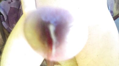 Stroking a big dick in lube? orgasm without