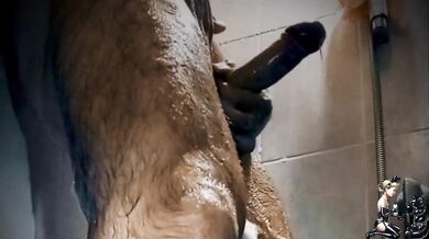 A pleasant combination of shower and handjob!