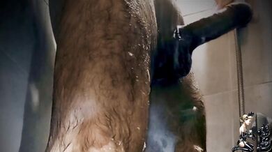 A pleasant combination of shower and handjob!