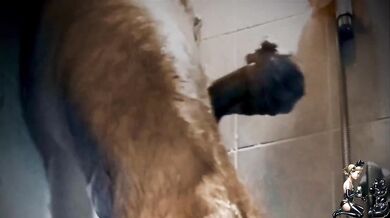 A pleasant combination of shower and handjob!