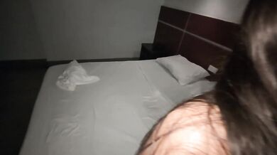 Being fucked like a bitch while her mom was calling her