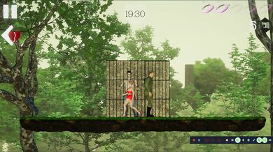 Natalie frees the imprisoned men in the game Natalie & Soldiers