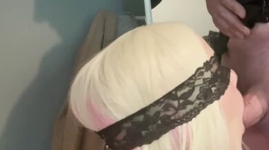 Tobie Nash giving me an amazing blowjob then taking a huge cum load on her tongue!