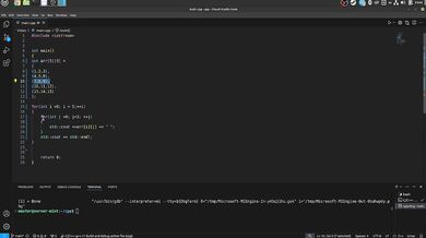 #12 Two-dimensional arrays and multiplication table implementation