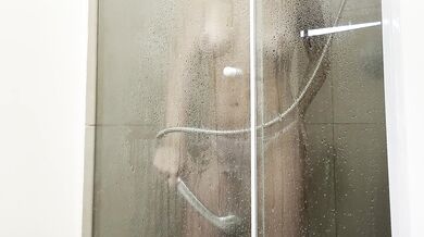 I was so horny I had to take a shower