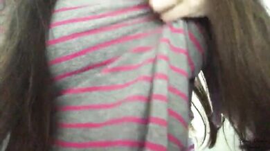 PERFECT TITS, SHE SHOWS HER SMALL TITS, SHOWS NAUGHTY TONGUE