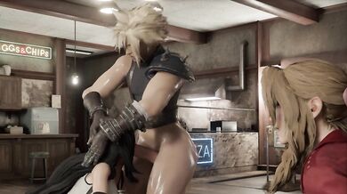Free Use Final Fantasy Facefuck Tifa Lockhart and Aerith - Hentai Cartoon Freeuse Porn