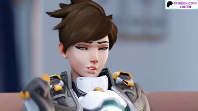 TRACER FEEET JOB HENTAI STORY POV - OVERWATCH CARTOON ANIMATION 60FPS