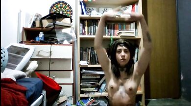 Ballerina Dancing Ballet Naked