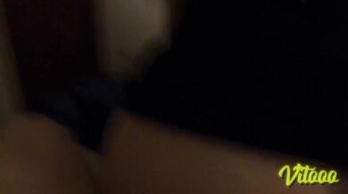 Beautiful Latina sits on a cock and fills it with semen