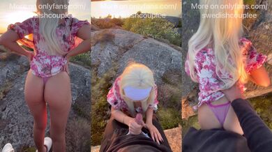 Swedish girl fucked outdoors in sundress