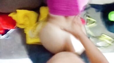Latina with Big Booty Getting It Hard — Hot Blonde MILF in Doggy Style, fast and moaning loud