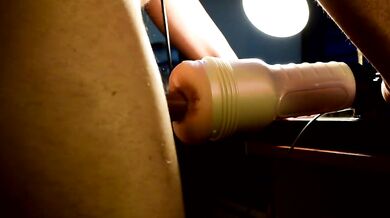 Fucking my anal fleshlight.