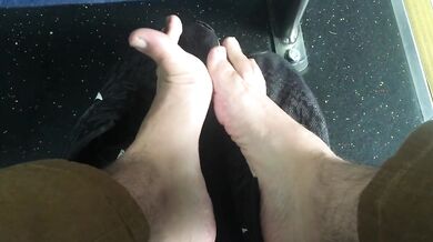 On the buses hope I don’t get busted- MANLYFOOT - Public bus