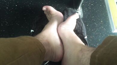 On the buses hope I don’t get busted- MANLYFOOT - Public bus