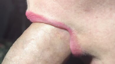 Gentle blowjob licking and sucking by Swedish wife