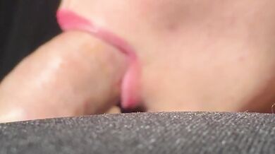 Gentle blowjob licking and sucking by Swedish wife