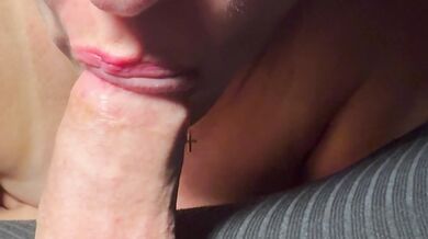 Gentle blowjob licking and sucking by Swedish wife
