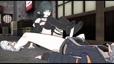 [ZZZ] Jane Doe Teases Wise in Alley: Footjob, Blowjob & Wall Press Creampie