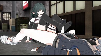 [ZZZ] Jane Doe Teases Wise in Alley: Footjob, Blowjob & Wall Press Creampie