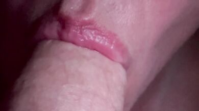 Sucking him slowly