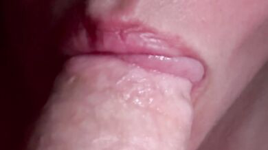 Sucking him slowly