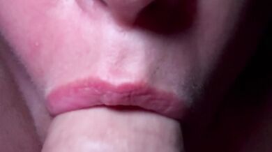 Sucking him slowly