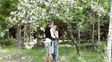 Tied up in a blooming apple tree - RosenlundX - HD