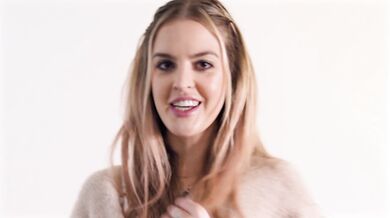Phoebe Yvette shows off her camel toe in a SHEER lingerie try on