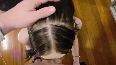 Slut Rides You until Creampie & Facefuck Blowjob. POV