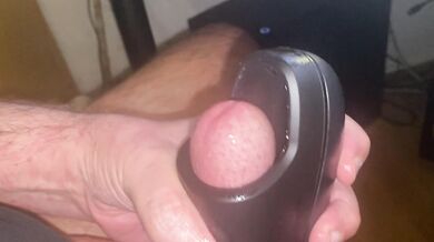Trying to hold it in while masturbating with my Arcwave ION. Powerful orgasm in no time.