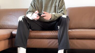 Mom and Dad were away for Christmas, so I had to sit on my stepbrother's dick