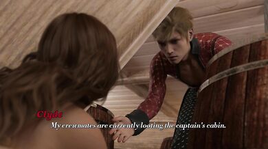 Lustful Voyage #1 Clyde found a slave girl on the ship