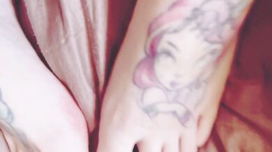 Foot worship tease
