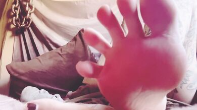 Foot worship tease