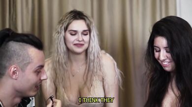 A strip game with two hotties