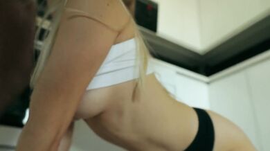 Teacher In Leggins Strips down and Gets Her Pussy Filled With Cum! - Tina Who